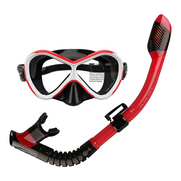 Kids Snorkeling Mask with tube - Red